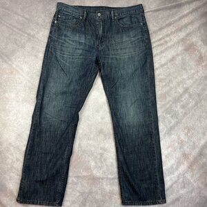 Levis Jeans Mens 36x32 Blue Denim 559 Relaxed Straight American Workwear Red Tab